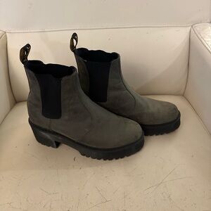 Women's Gray Dr. Martens Chelsea Boots